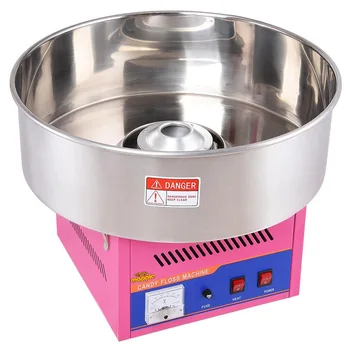 

Automatic Stainless Steel Sugar Cotton Candy Machine Electric Portable Candy Floss Food Processor Marshmallow Maker For Business