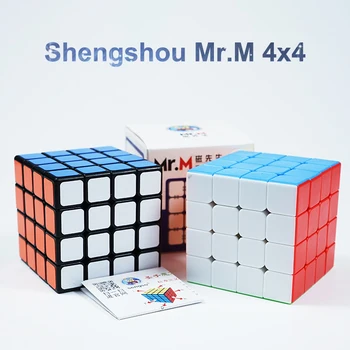 

Shengshou Mr.M 4x4x4 Magnetic Cube SengSo Mrm 4x4 Speed Magic Puzzle Magnet Positioning Cubo Magico Cubes Game