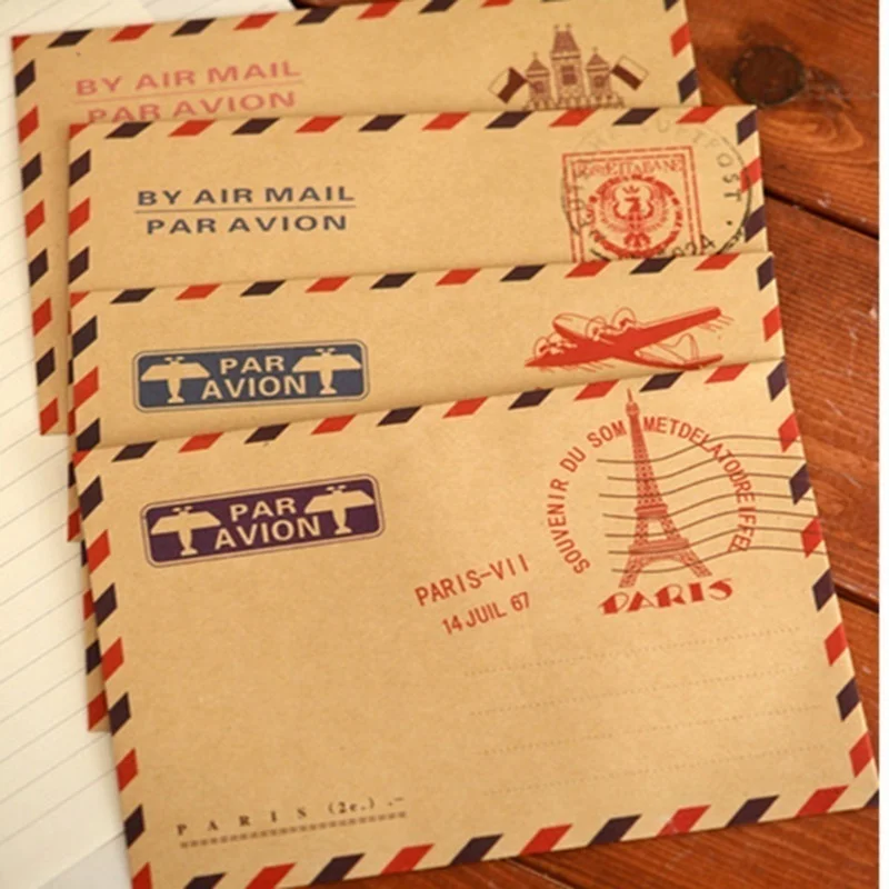 10 шт. 9,7*7,5 см конверт открытка письмо стационарная бумага для хранения винтажные полиэтиленовые почтовые пакеты конверт письмо
