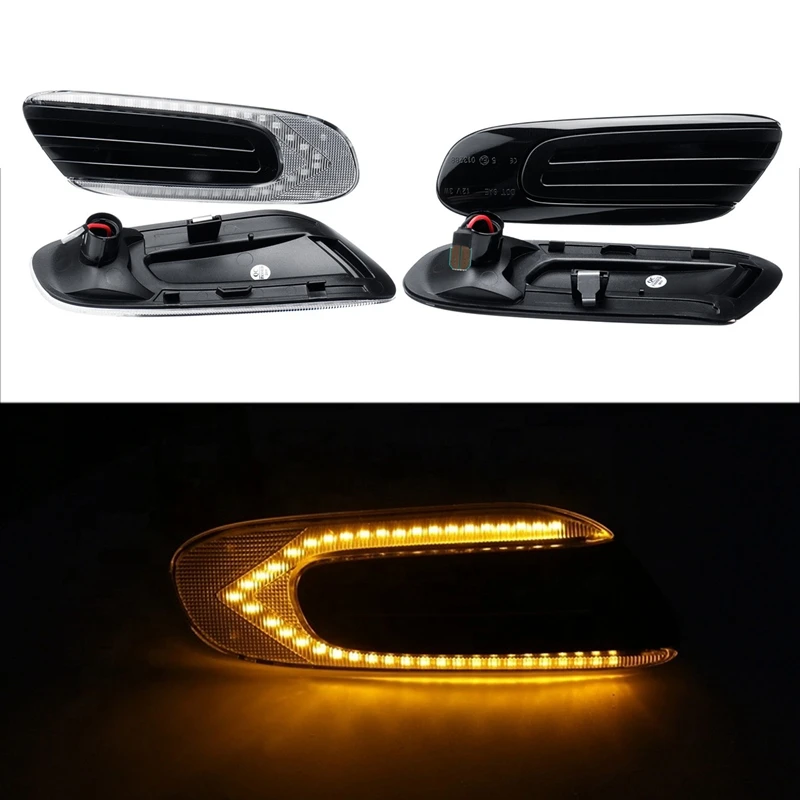 2 x led Dynamic Led Side Repeater Indicator Light Flowing Side Marker Signal Lamp Light for Bmw Mini Cooper F55 F56 F57