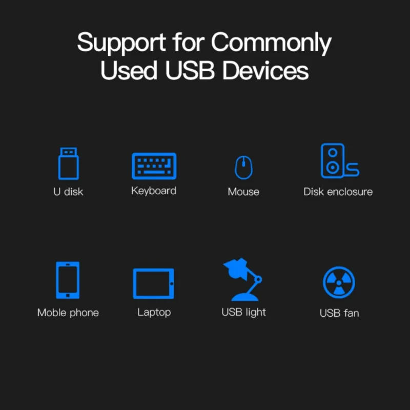 Universal 4 Ports Micro Mini USB 2.0 HUB Splitter Adapter For Laptop PC Notebook Receiver Computer Peripherals Accessories