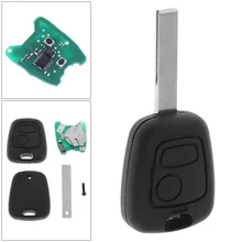 

Black 433MHz 2 Buttons Remote Car Key with PCF7961 Chip and HU83 Blade Fit for Citroen 73373067C / Peugeot 307 2000-2017