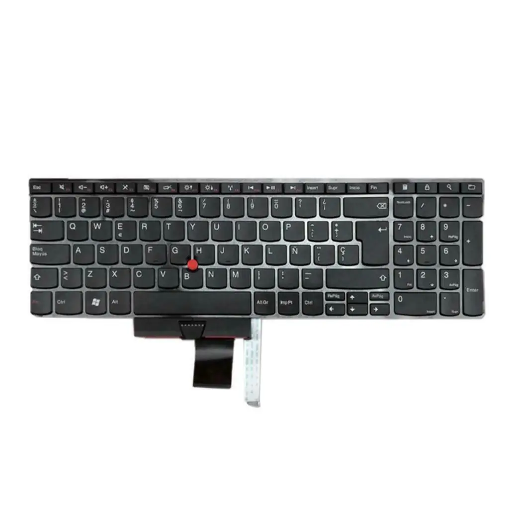 Пластиковая черная испанская клавиатура для Thinkpad E520 E525 0A62068 04W0865 SP