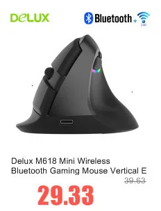 Delux M627 PMW3389 беспроводной+ Usb кабель RGB игровая мышь лево-правосторонний геймер компьютерная мышь 16000 dpi Usb оптическая PC игровая мышь