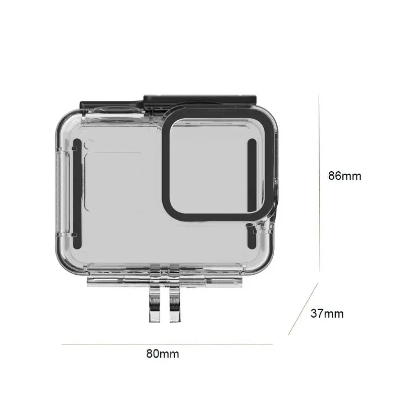 60m Подводный Водонепроницаемый чехол Защитная крышка корпуса для камеры GoPro Hero 8