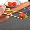 1-5 Pair Stainless Steel Chopsticks Metal Chop Sticks Tableware Silver Gold Multicolor Wedding Party Festival Supplies 5