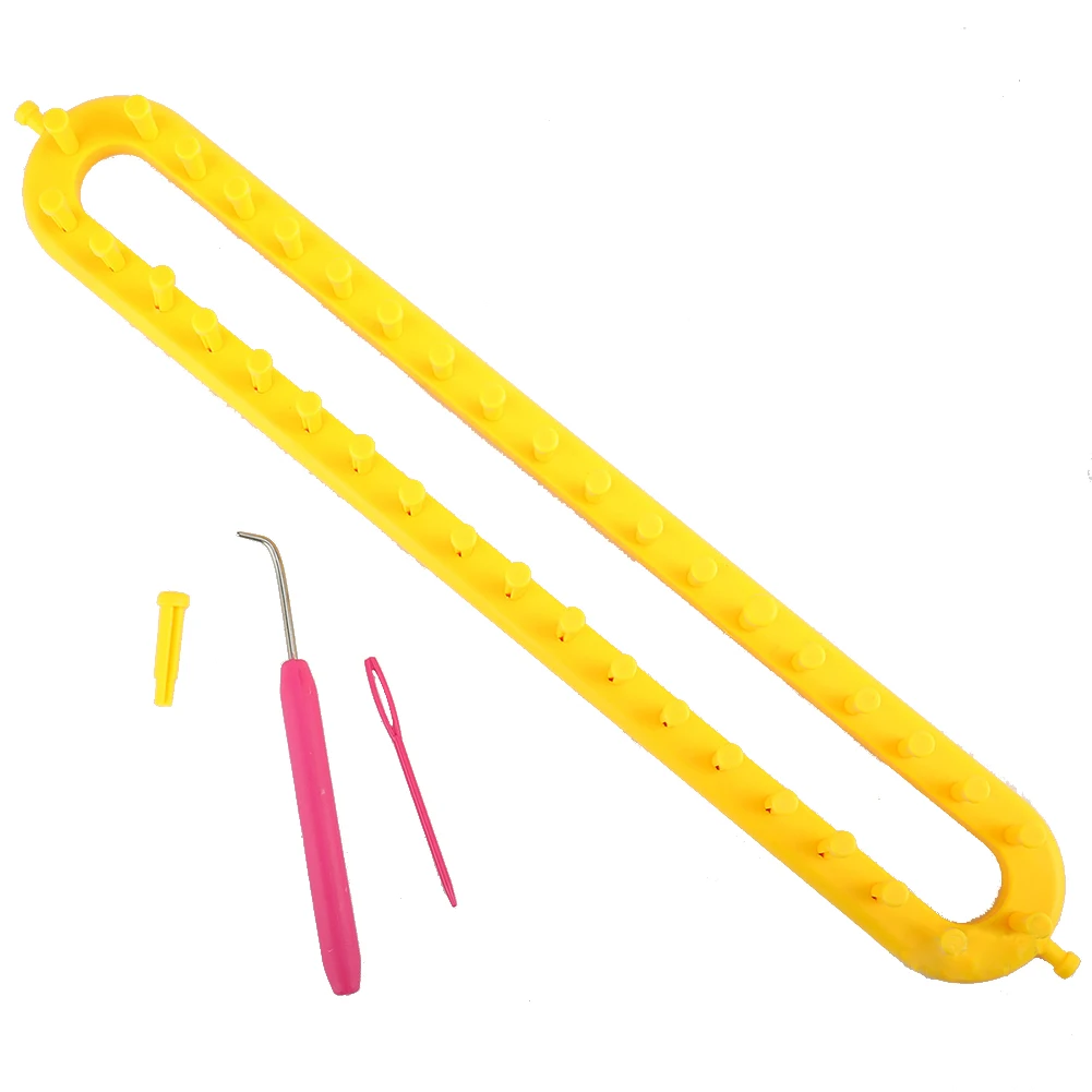 

Suture Needle Hat DIY Craft Tool Portable Manual Sewing Home Handmade Multifunction Sweater Scarf Weaving Plastic Knitting Looms