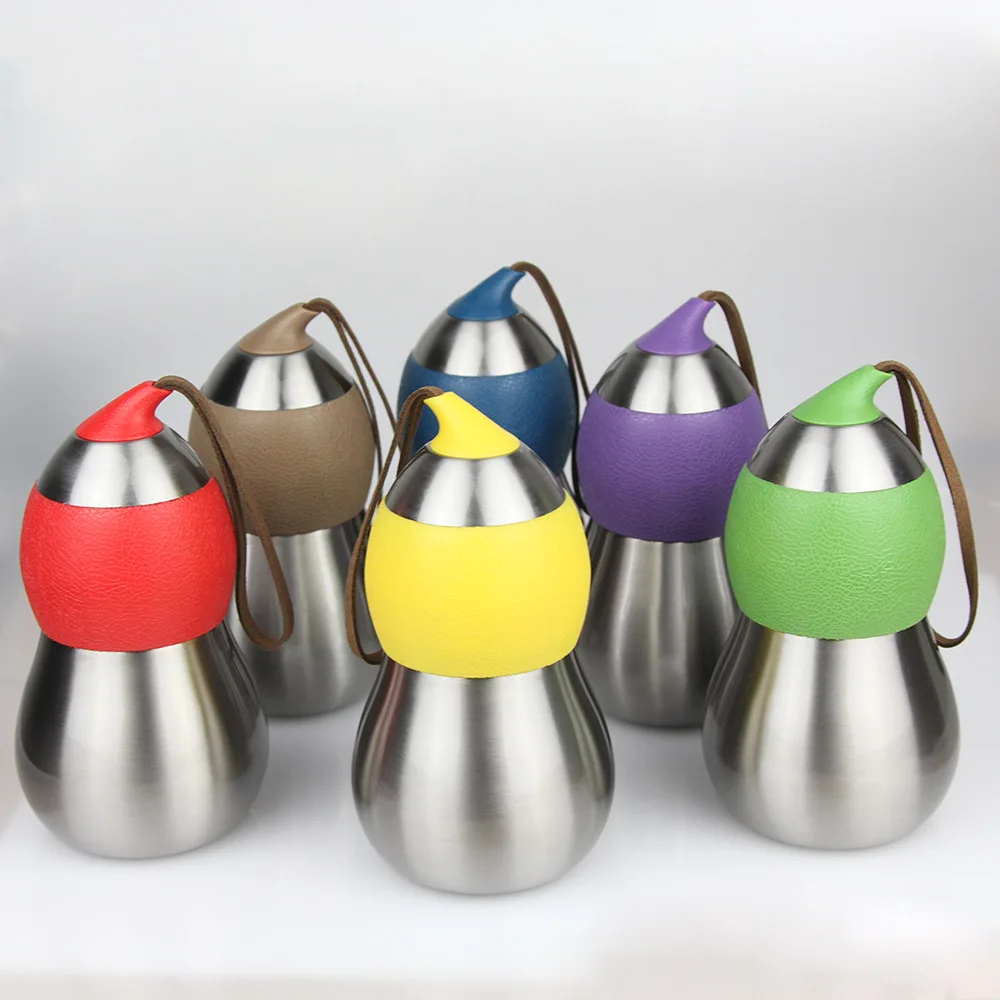 Gourd cup creative personality double stainless steel vacuum cup vacuum couple cup