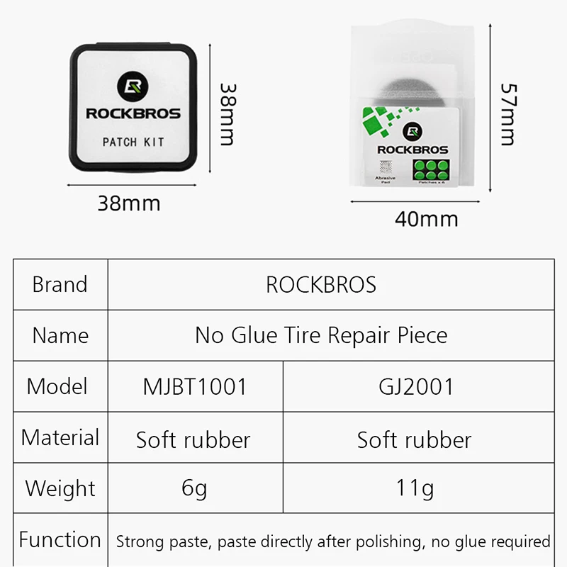 ROCKBROS инструмент для ремонта велосипедных шин без клеевого чипа Портативные Инструменты MTB дорожный велосипед инструмент для ремонта шин Аксессуары для велосипеда