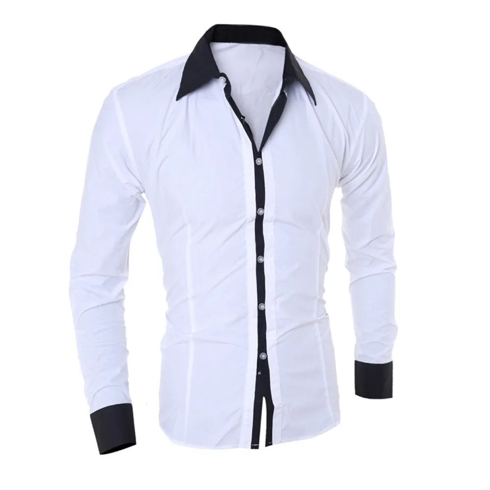 Camisa мужская одежда рубашки social men s soild рубашка с длинными рукавами тонкая рубашка с длинными рукавами Топ Блузка camisa masculina мужская одежда