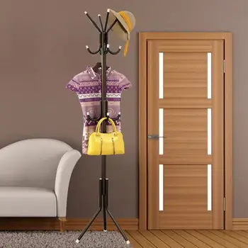 

12 Hooks Multi function Coat Hat Metal Rack Organizer Hanger bedroom Hook Stand for Purse Handbag Clothes Scarf holder hooks