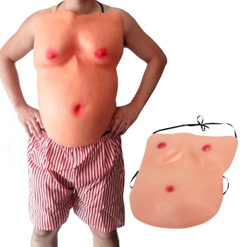 

Fake Skin EVA Halloween Cosplay Toy Fake Belly Creative Decor Party Fake Chest Prop Supplies Costume Perform