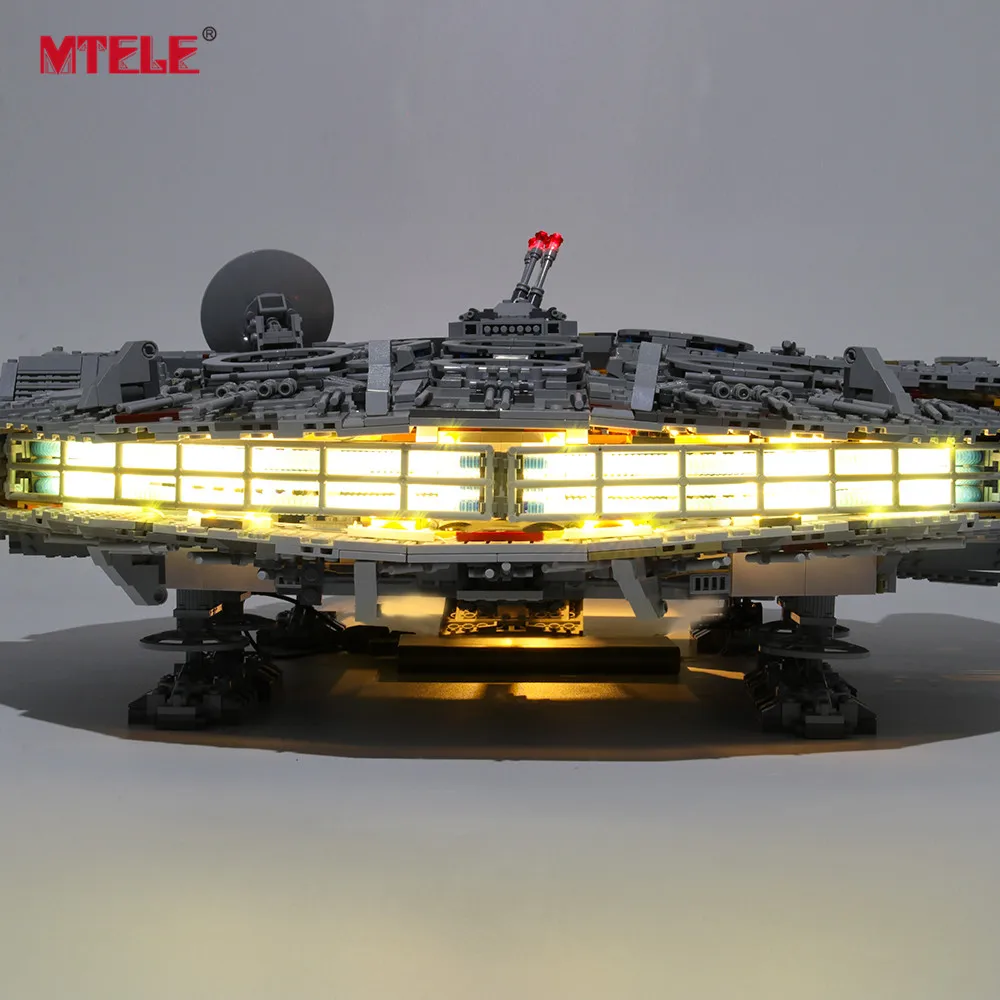 MTELE брендовый светодиодный светильник Up Kit для 75192 Ultimate Millennium Blocks Falcon совместим с 05132(модель не входит в комплект