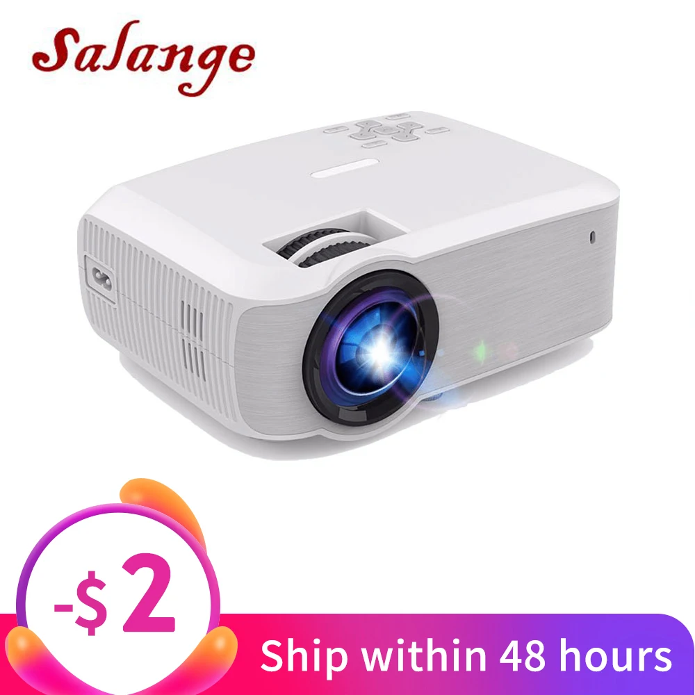 Salange T23K мини проектор светодиодный 2400 люмен 1280*720 видеопроектор HDMI VGA USB для