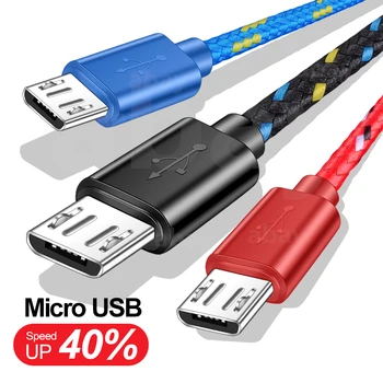 

Micro USB Cable 2.4A Fast Charging USB Data Cable Mobile Phone Charging Cable for Samsung Huawei HTC Android Tablet Cable