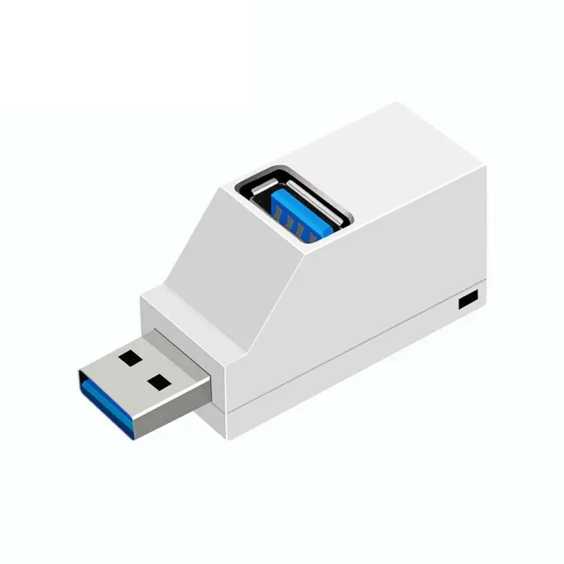 Мини 3 порта USB 3,0 сплиттер концентратор высокоскоростной передачи данных сплиттер коробка адаптер для ПК ноутбук MacBook Pro Аксессуары