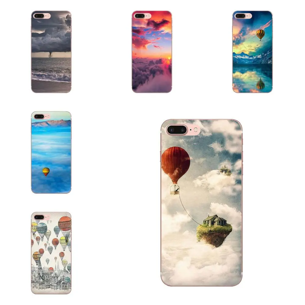 Воздушный шар в небе живой дом для Samsung Galaxy Note 8 9 10 Pro S4 S5 S6 S7 S8 S9 S10 S11 S11E S20 Edge Plus Ultra |