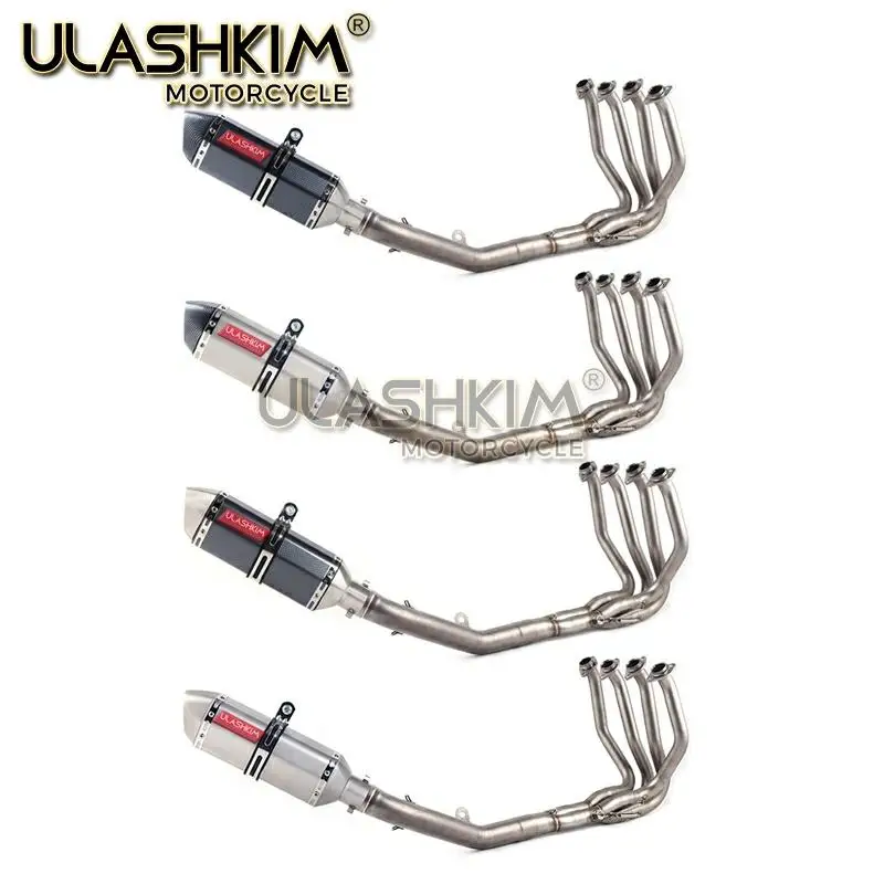 Мотоцикл Полная система глушитель Модифицированная средняя звеньевая труба без