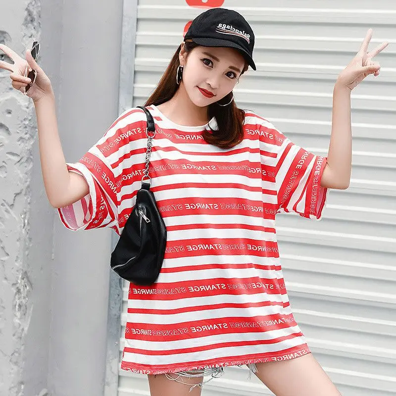 camiseta manga larga rayas rojas y blancas