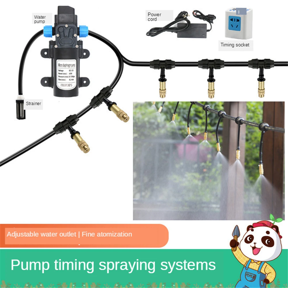 

B-LIFE Automatic Drip Irrigation Kit with Pressure Booster Pump Automatic Water Pump Tankless Shallow Well Self-priming Jet Pump