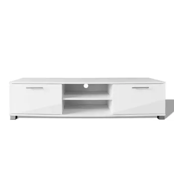 

High-Gloss White High Gloss Modern TV Unit Bracket TV Stands Living Room Furniture with 2 Drawers Home Furnishings TV Cabinet