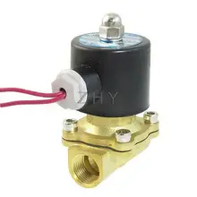 AC 380V 2 порта 2 пути 1/" PT внутренняя резьба Пневматический Электрический электромагнитный клапан