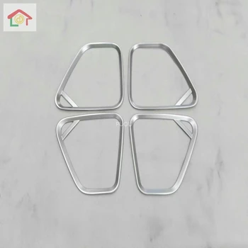 

For Mitsubishi Outlander 2016 2017 2018 2019 2020 Car Door Plastic Inside Audio Speak Sound Cover Ring Circle Lamp Trim 4pcs