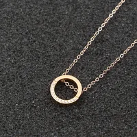 Collier pendentif en cristal micro incrusté pour femme, chaîne de clavicule, bijoux, demi-cercle, mode, cadeau, vente en gros 6