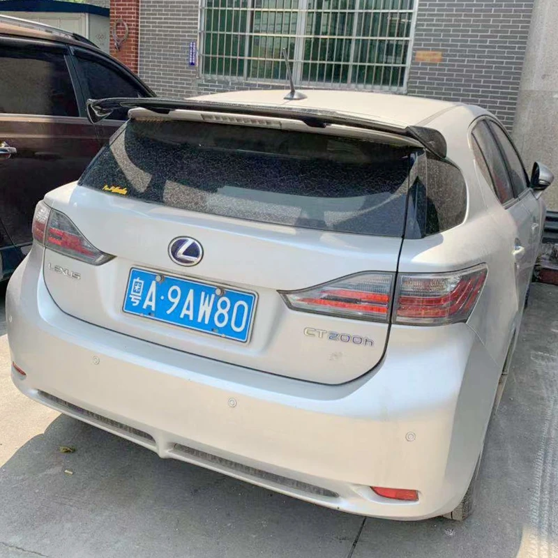 Настоящий корпус из углеродного волокна спойлер на крыше крыло для Lexus CT200 CT200H все модели 2011-2015спойлер заднего крыла