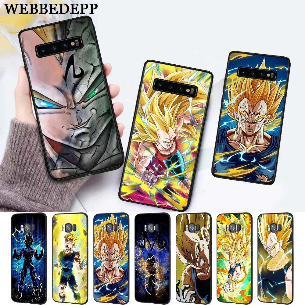 

WEBBEDEPP Majin Vegeta Dragon Ball Silicone Case for Samsung S6 Edge S7 S8 Plus S9 S10 S10e Note 8 9 M10 M20 M30