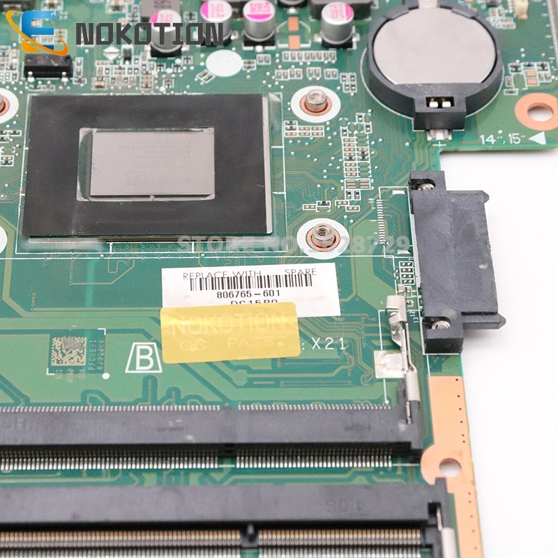 NOKOTION 806765-601 806765-501 806765-001 для hp павильон 14-AB Материнская плата ноутбука DA0X21MB6D0 DDR3L A10-8700P cpu