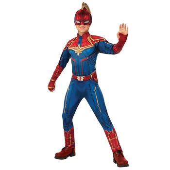

Halloween Superman Captain Marvel Super hero Cosplay Costume for kids Boys Fancy Party Jumpsuit Clothes Sets