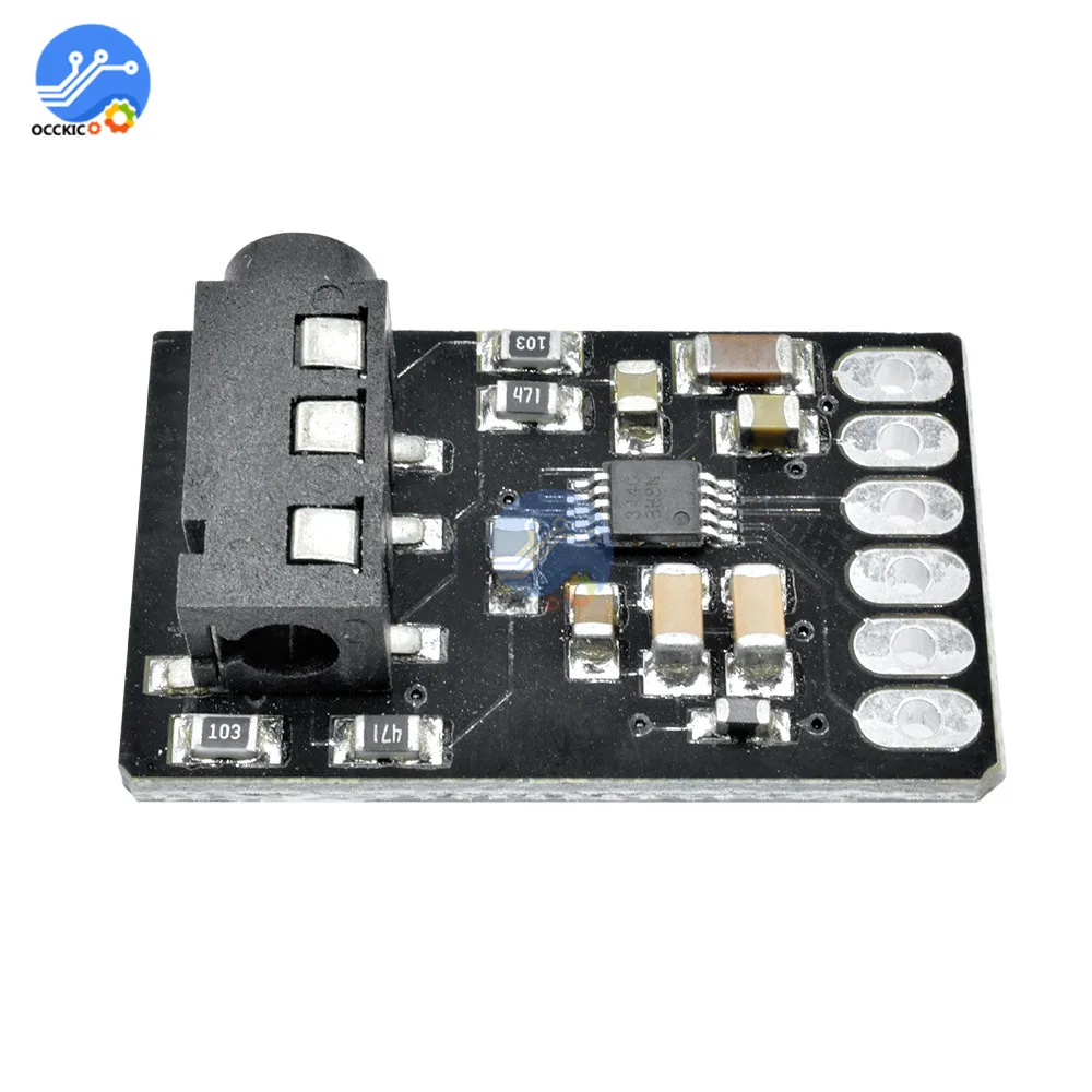 Плата преобразователь цифрового сигнала в аналоговый стерео CS4344 модуль 2 200 кГц