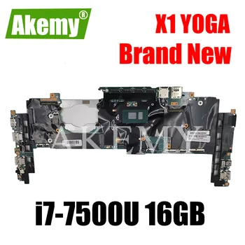 

16822-1 LRV2 MB 448.0A913.0011 Mainboard For Lenovo ThinkPad Yoga X1 Laptop Motherboard i7-7500 16GB RAM 01YR149 100% Test