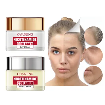 

Niacinamide Collagen Day And Night Essence Cream Set Anti-aging Firming Repair Anti-Freckle Whitening Facial Cream Skin Care Pro