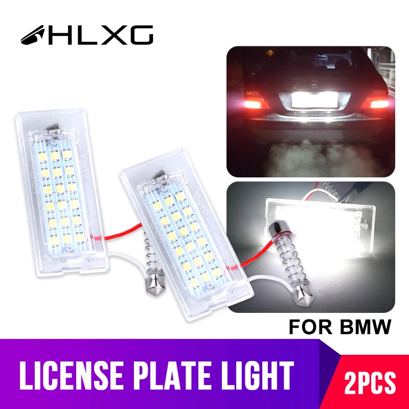 18 SMD для BMW E53 X5 1999-2003 E83 X3 2004-09 без ошибок Автомобильный светодиодный номерной знак