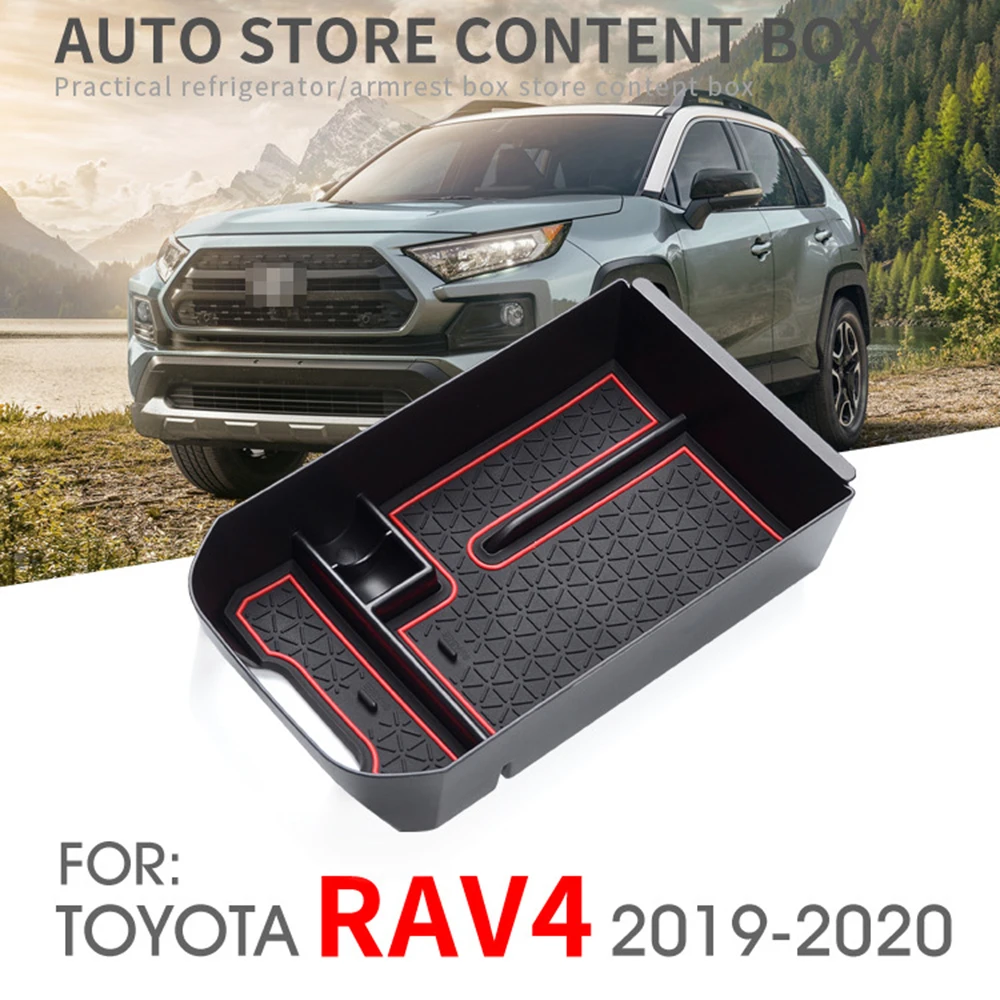 

Organizer Armrest Storage For Toyota RAV4 2019 2020 1pc Car Auto Case