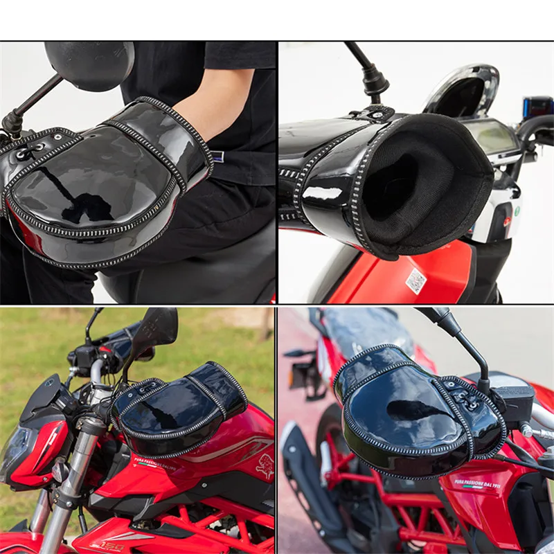 Moto Handguard Bagian Tahan Angin Selimut Beludru Hangat untuk Benelli