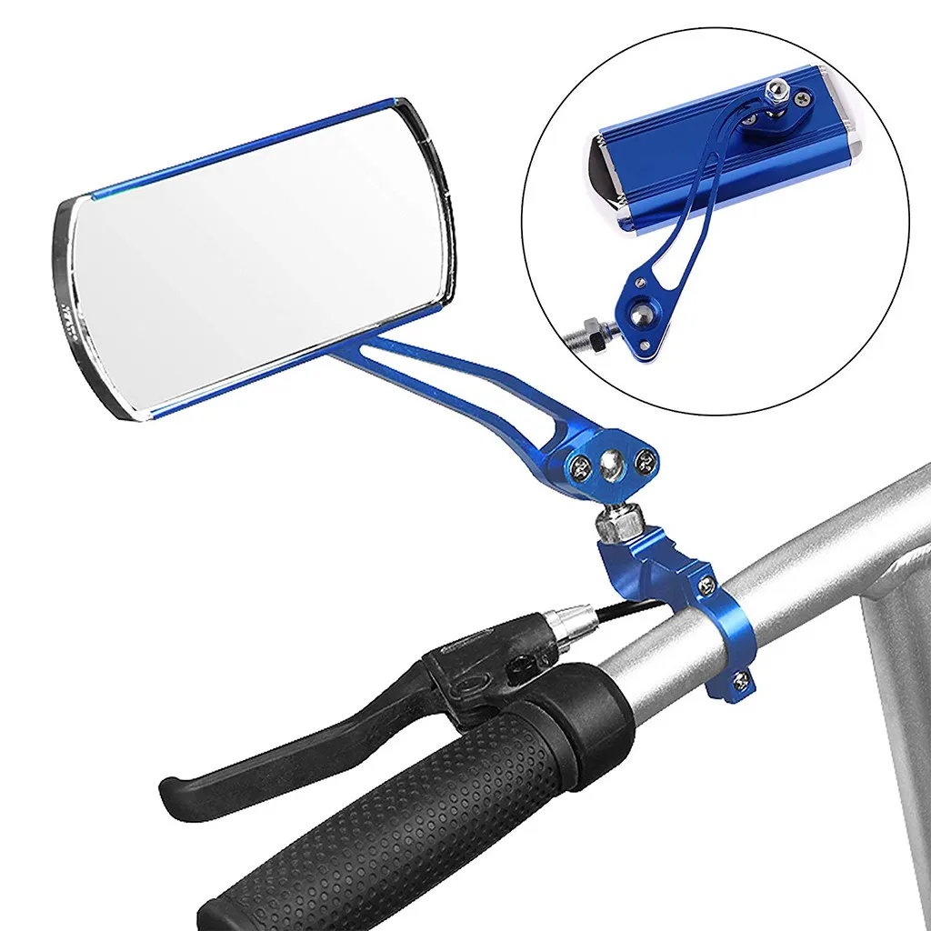 2 шт велосипедного зеркала заднего вида для руля, вращающееся на 360 ° зеркало заднего вида, руль с широкоугольной ручкой для велосипеда, зеркало заднего вида