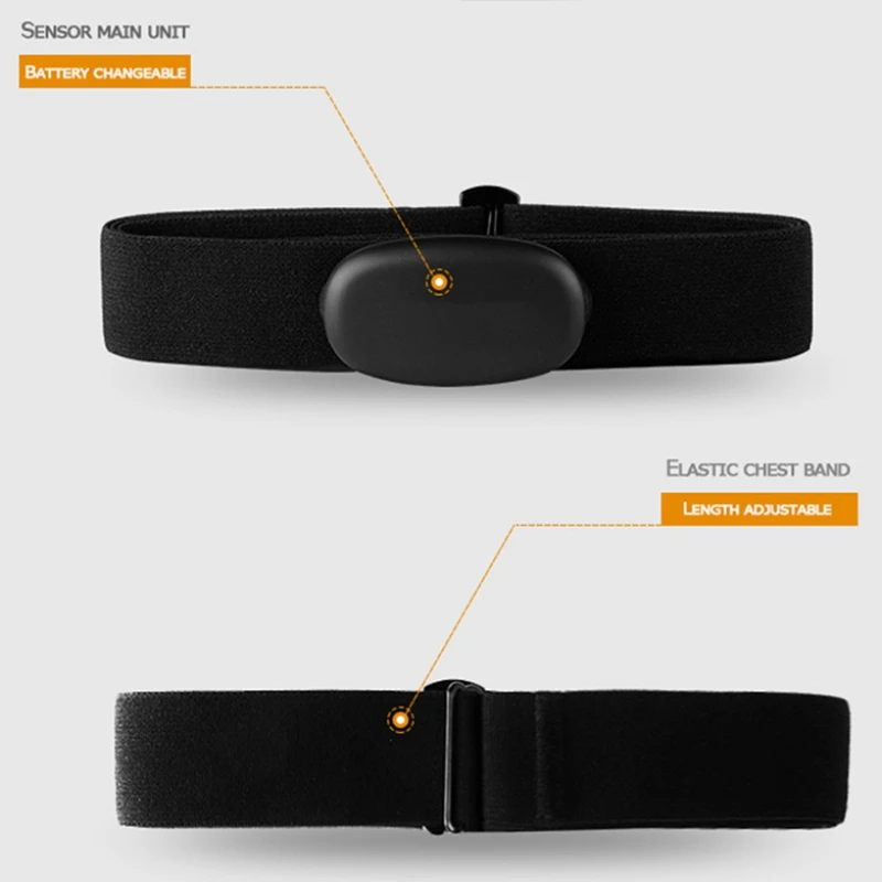 Фитнес монитор сердечного ритма нагрудный ремень Водонепроницаемый Bluetooth ANT+ Велоспорт Бег упражнения датчик сердечного ритма открытый фитнес инструмент