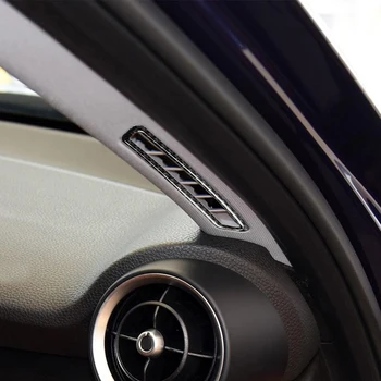 

A Pillar Air Conditioning Vent Trim Classic Colors and Simple Durable Design Carbon Fiber for Alfa Romeo Giulia 2017-2019
