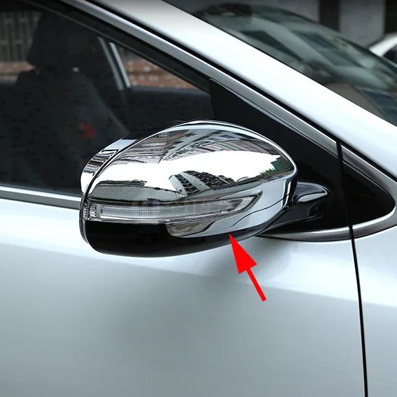 

Chrome Rearview Rear View Mirror Cover Trim Parts Fit For Kia Sportage QL 2016 2017 2018 Accessories 2Pcs