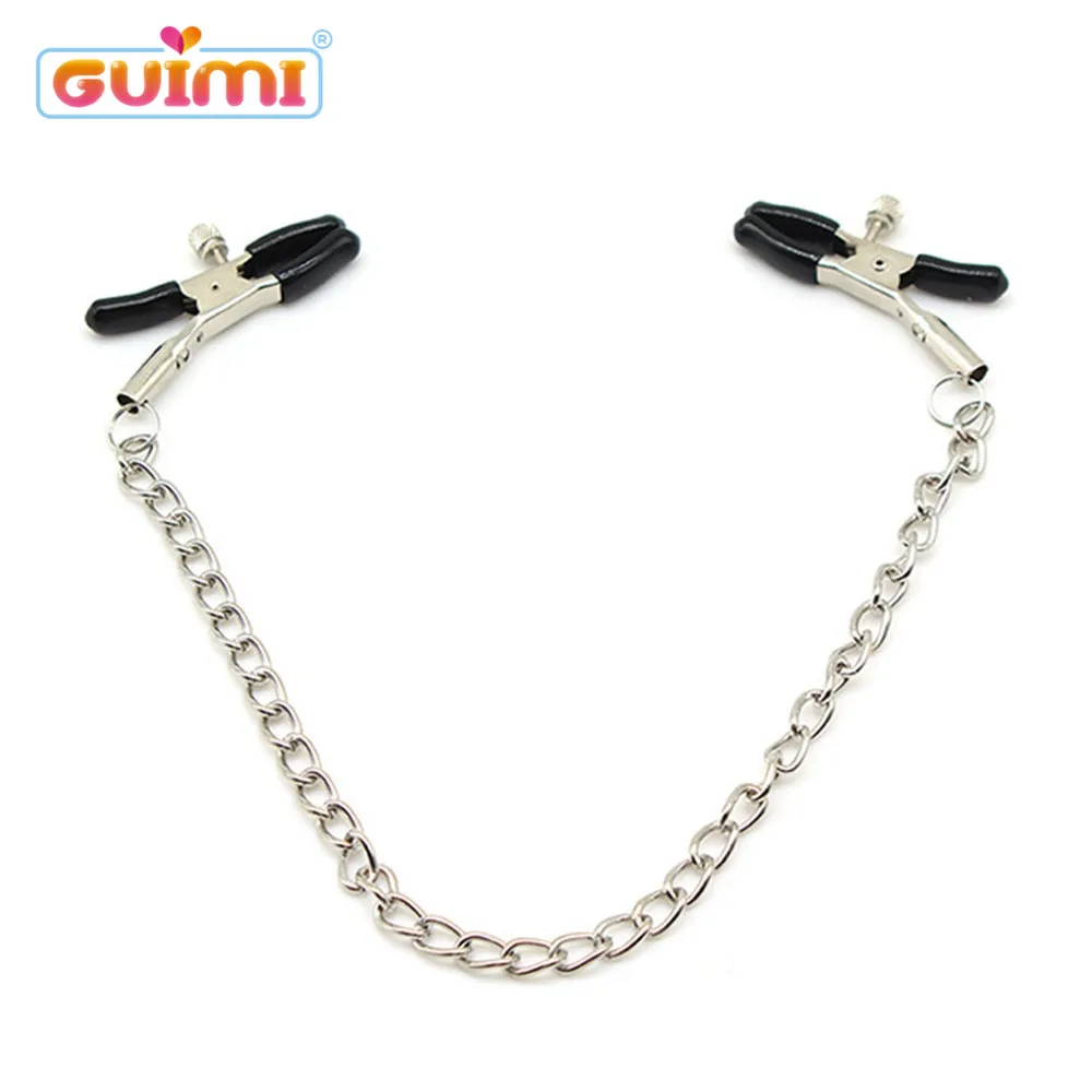 Nipple Clip Nipple Genital Chain Adjustable Clamps Sex Toy Fetish S&M