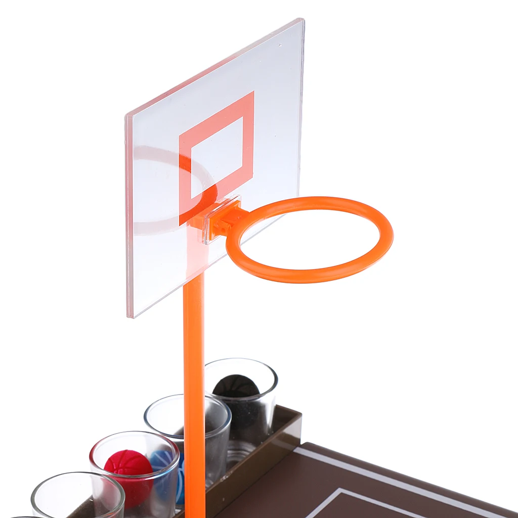 Basketball Shot Glass Set Drinking Game Adult Party Pub Bar Entertainment