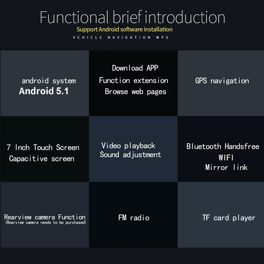 " 2 Din gps Android автомобильное радио+ Carplay iOS TF FM Airplay BT wifi Mirror Link Siri