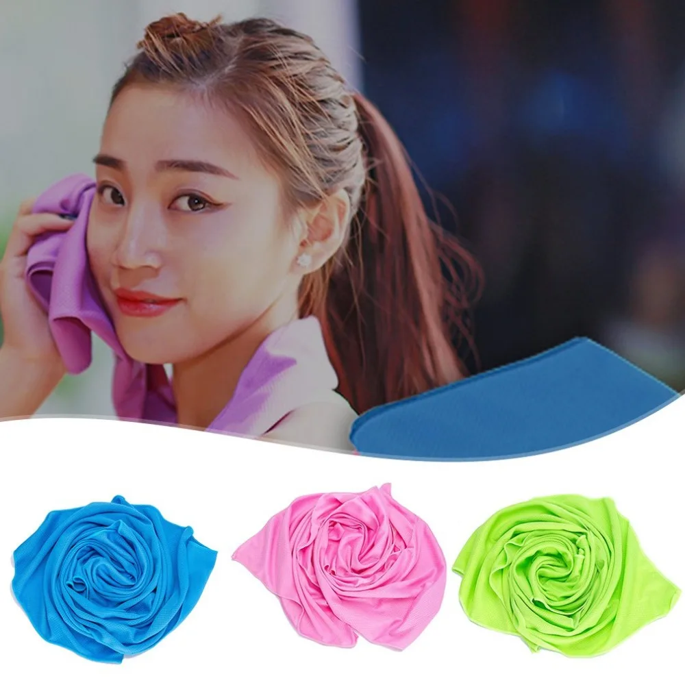 Monochrome Cold Sense Towel Summer Cooling Artifact Ice Towel Cooling Quick Dry Ice Towel Sports Towel