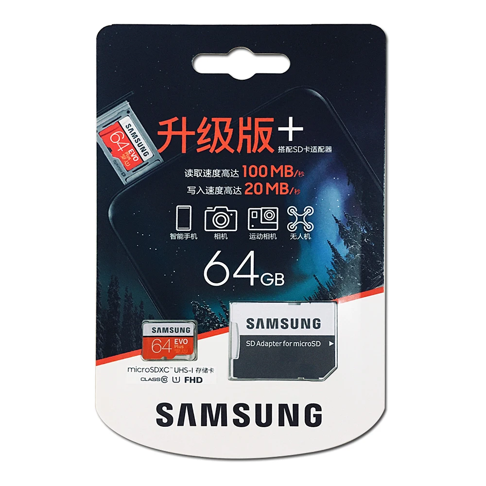 Samsung карта памяти Micro SD класс 10 512 ГБ 256 128 64 ГБ|samsung microsd|class microsd64gb u3 |