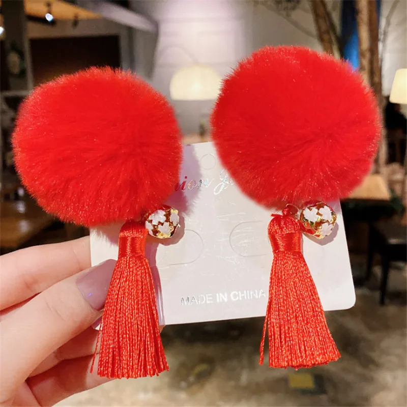 Hair Clip 8 5 пара/лот, Ретро стиль, Китайская классическая шпилька для волос, украшение Hanfu, разноцветный помпон, головной убор для волос, аксессуары - Цвет: Hair Clip 8