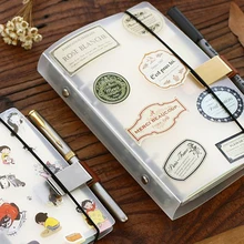 

HotMany Color Stainless Pen Stainless Steel Leather Brass Clips Holder Clip Journal Notebook Paper Folder School Office Supply