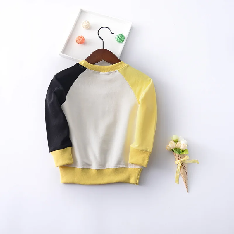 Thunderers New Fashion Children Long Sleeve Shirt Printed Cartoon Duck Girls Boys T-shirt Cotton Kids Blouses Clothes 3Y-7Y